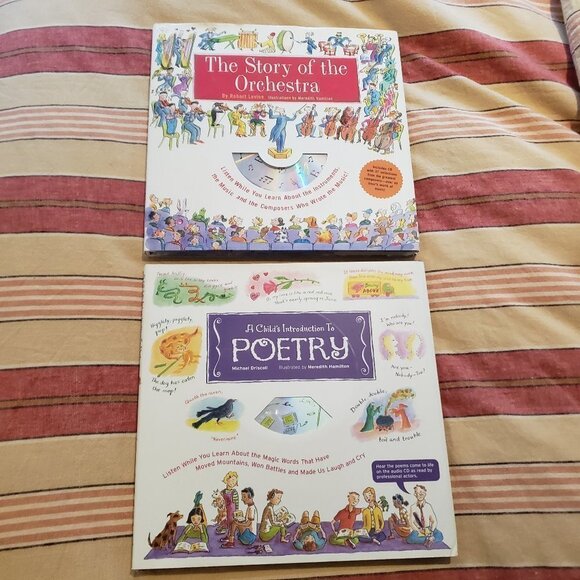 The Story of the Orchestra and A Child's Introduction to Poetry Hardcover Books - Picture 1 of 2